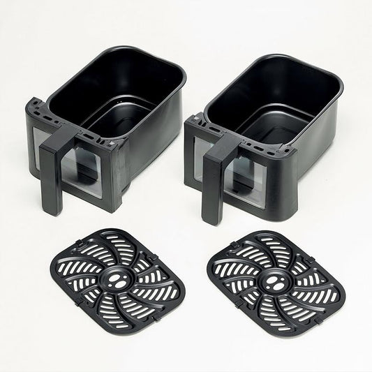 Kenwood 9L Dual Air Fryer with Viewing Window Black