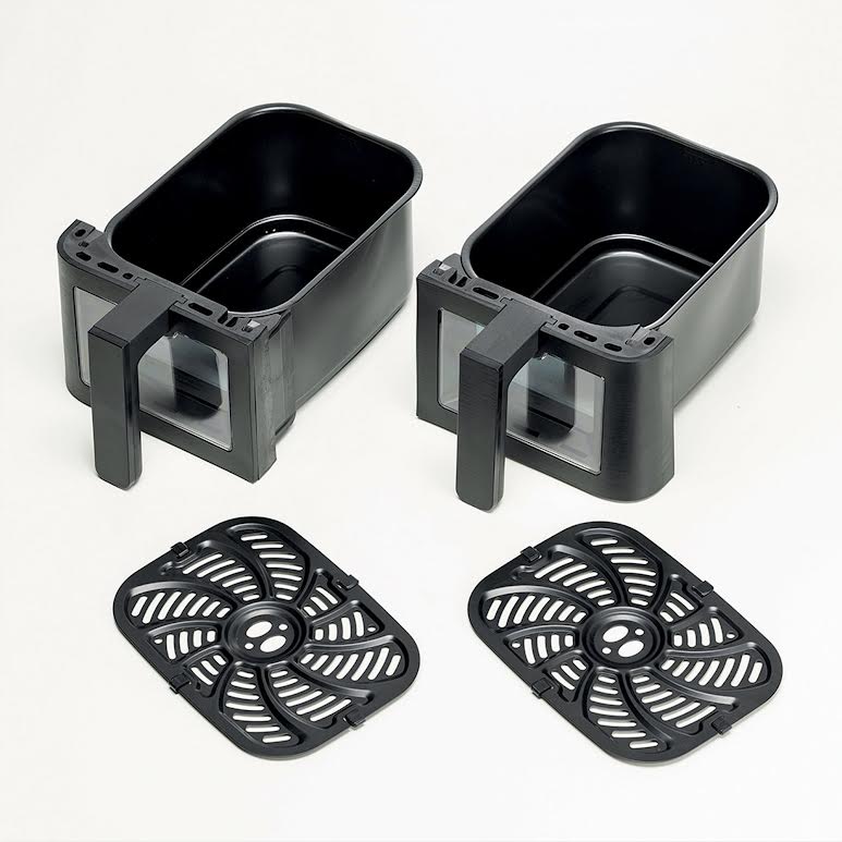 Kenwood 9L Dual Air Fryer with Viewing Window Black